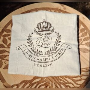 Lauren Ralph Lauren Cream Cotton Dust Bag Handbag Sleeper Bag 17×17